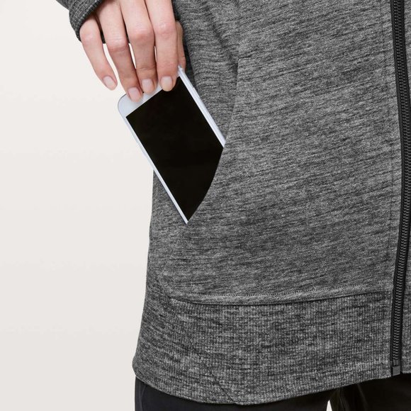 Lululemon Huddle & Hustle Jacket Heathered Grey - Picture 4 of 15